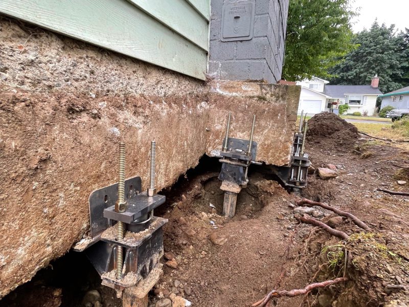 Port Alberni sunken foundation - True Level Concrete