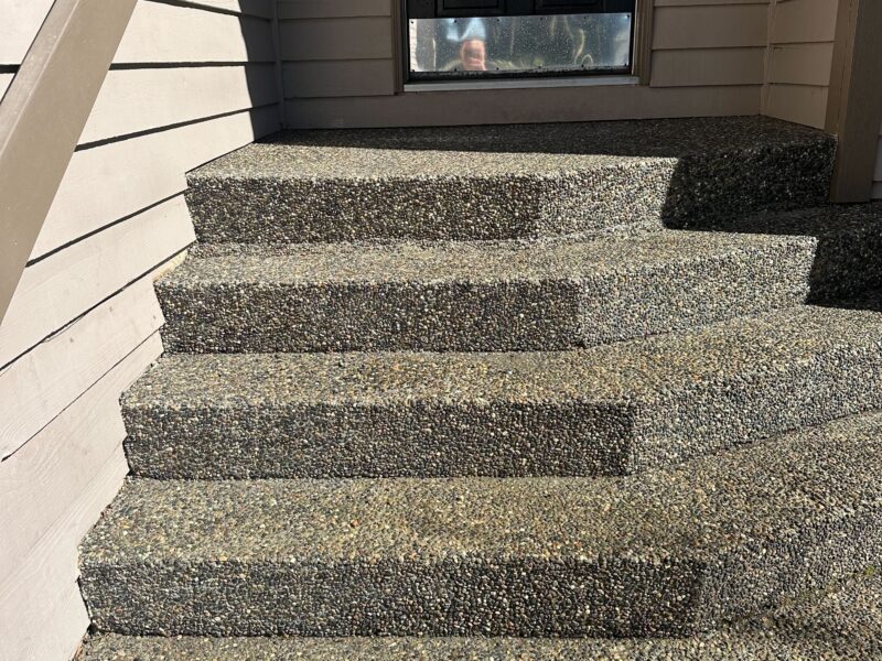 concrete steps with no more gap