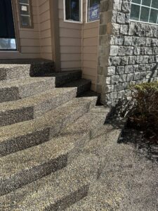 concrete steps with no more gap