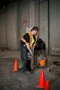 Drilling - Loading bay concrete repair project