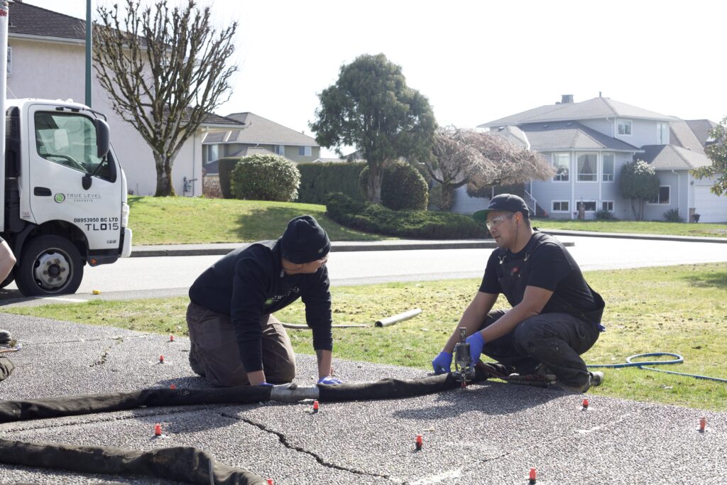 concrete driveway fix coquitlam