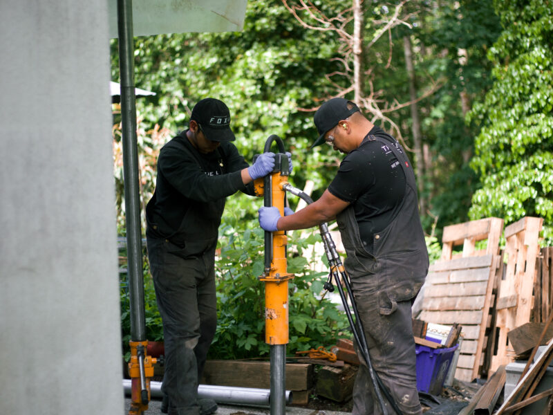 push pounding the piers