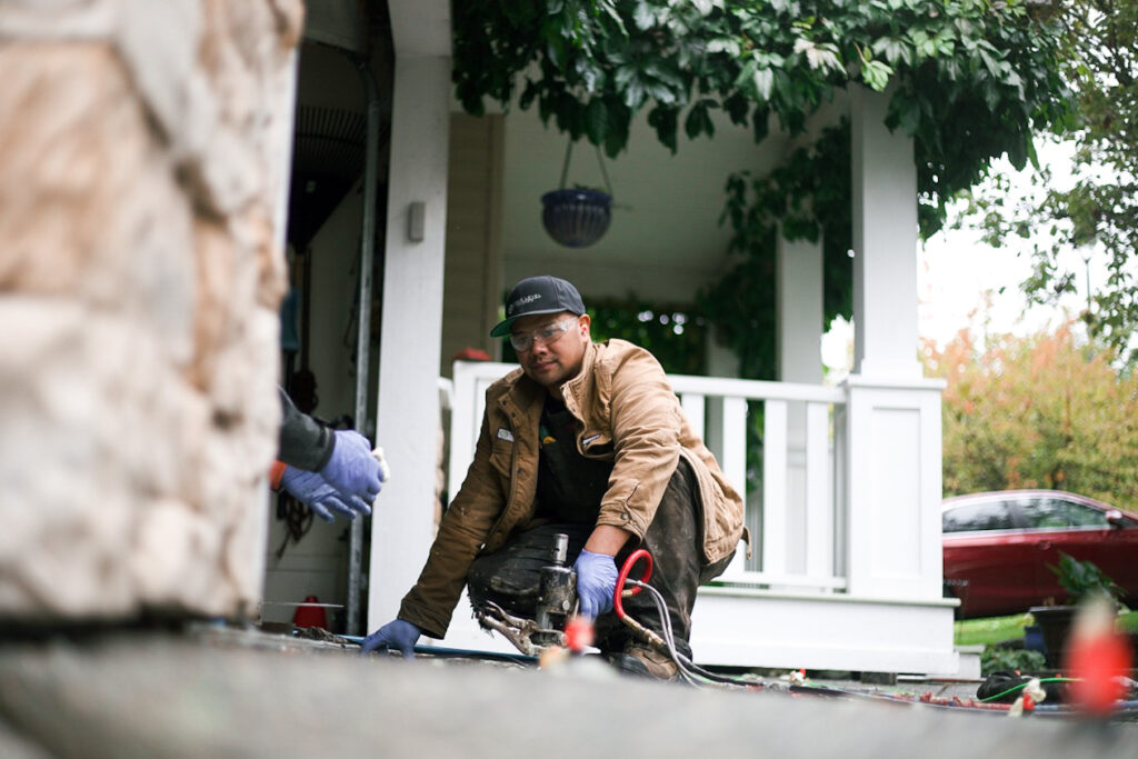 sunken concrete driveway repair