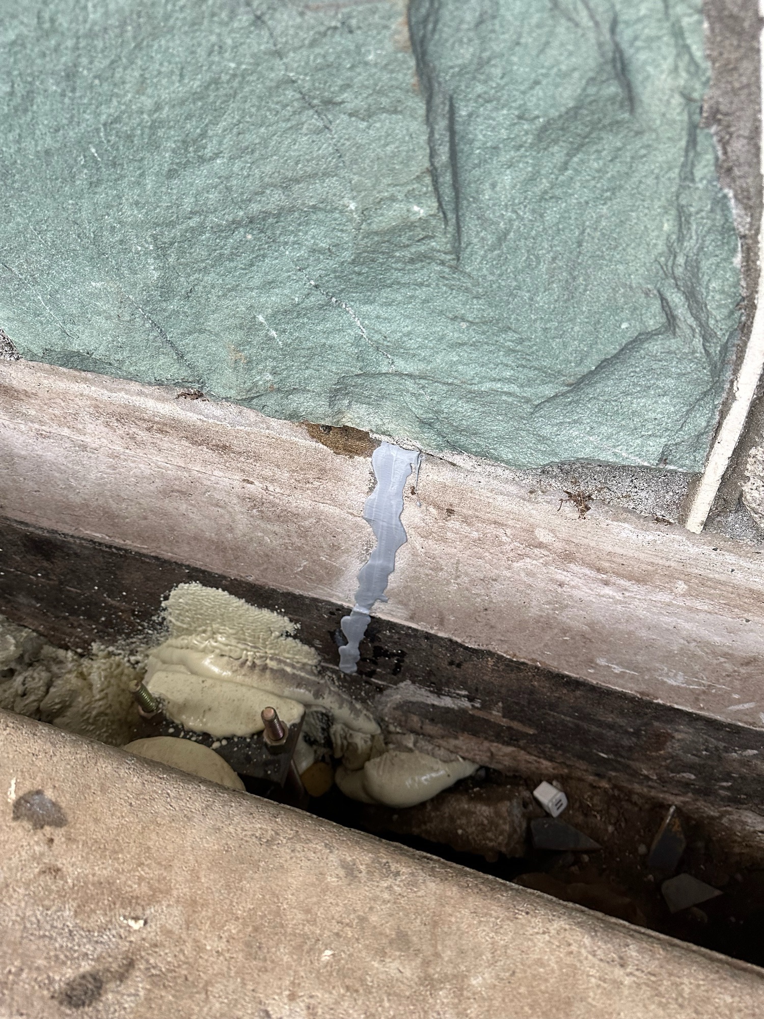 repaired foundation crack