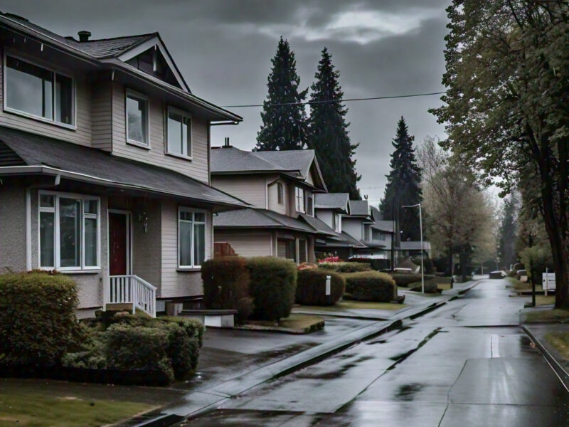 rainy vancouver weather neighbourhood house foundations