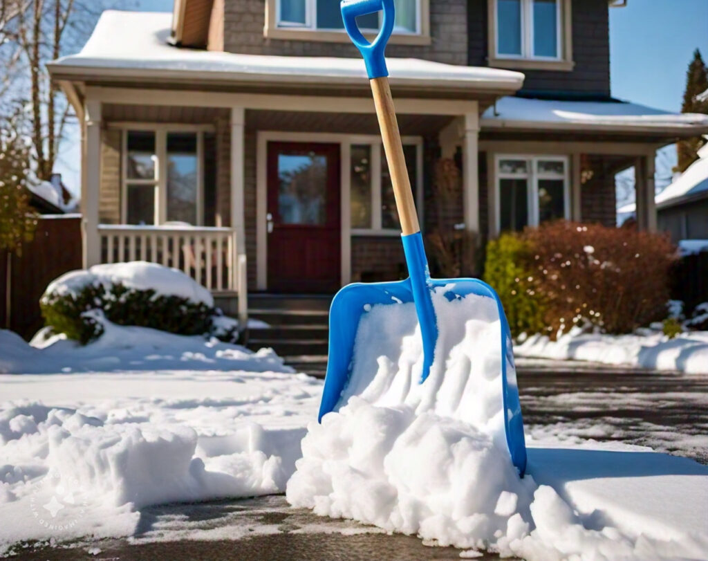 snow shovel winter proof concrete