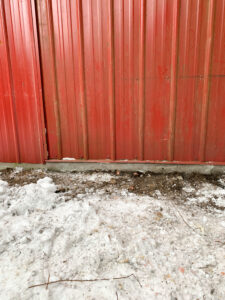 barn floor in mission concrete repair void after