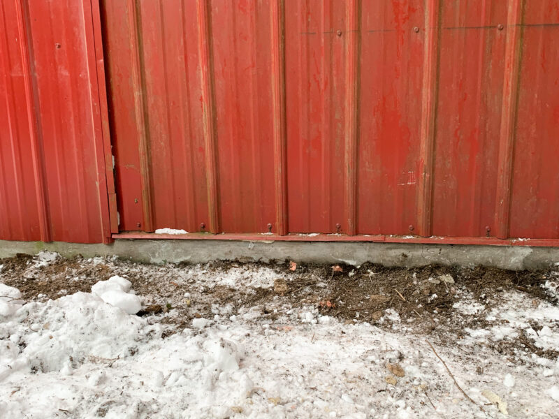 barn floor in mission concrete repair void after