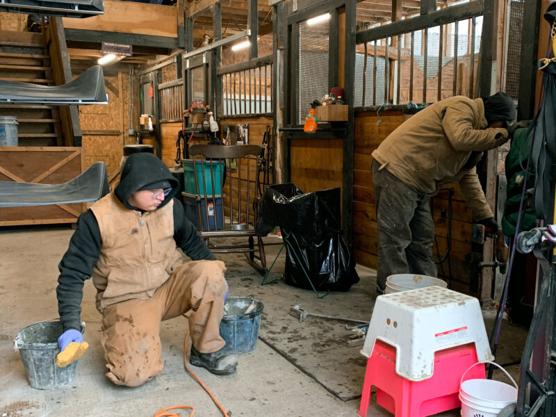 barn floor in lower mainland concrete repair floor lift crew polylevel